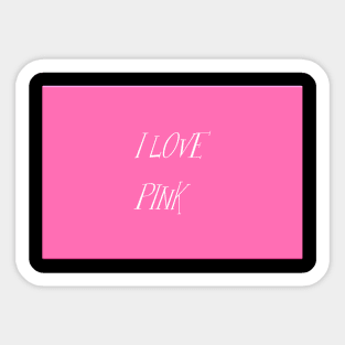 Pink Colour Tshirt Designer Sticker